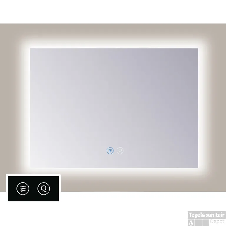 Betaalbaar Spiegel Sanicare TuTTi 120 cm met LED Ambiance Rondom en Spiegelverwarming