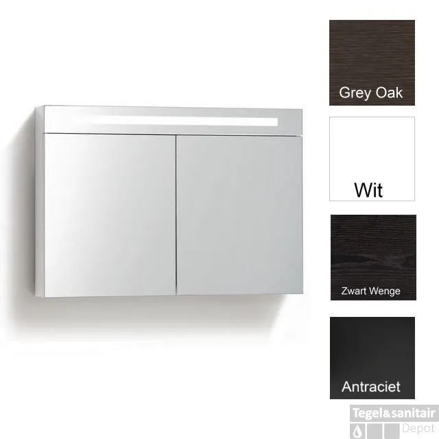 Nieuw Spiegelkast met verlichting & wcd 80 cm