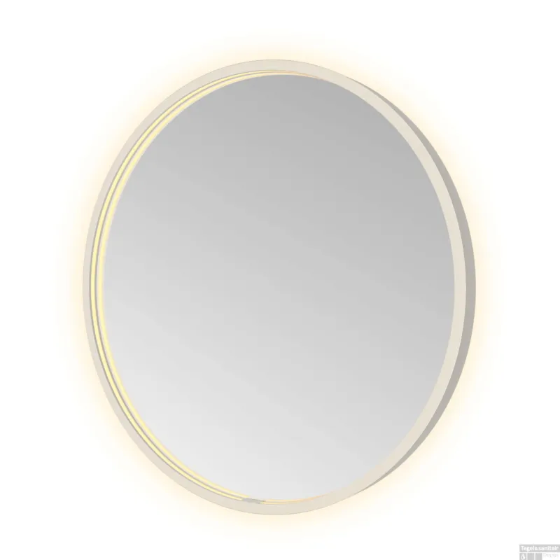 Spiegel Hotbath &MORE 60x60 cm LED-Verlichting Spiegelverwarming Rond RVS Nieuw