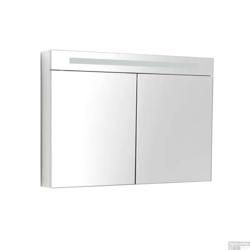 Spiegelkast met verlichting & wcd 80 cm wit Laatste Versie