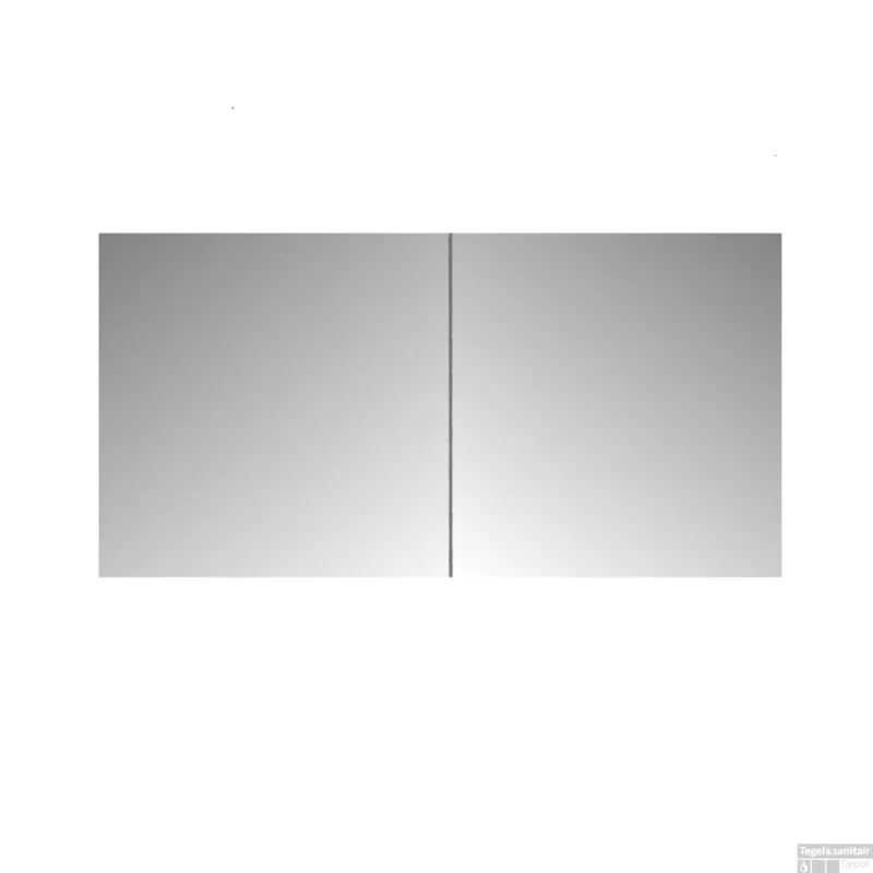 Spiegelkast Sanicare Qlassics 100 cm 2 Deuren Antraciet Actieprijs
