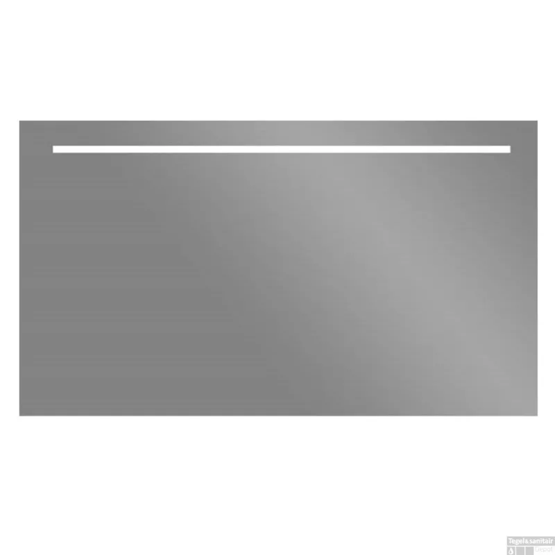 LED Spiegel Sanilux Aluminium met Onderverlichting 160x70 cm Inclusief Spiegelverwarming Lage Kosten