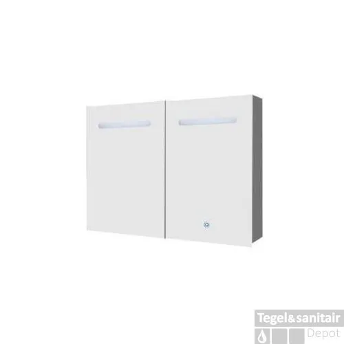 Fabrieksprijs Spiegelkast Best Design Aluma Incl. LED verlichting 90x60cm