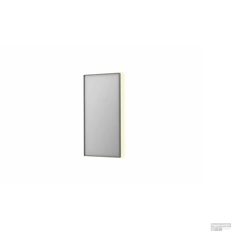Fabrieksprijs Spiegel INK SP32 50x4x100 cm Incl. Indirect LED-Verlichting Rondom en Spiegelverwarming Geborsteld RVS