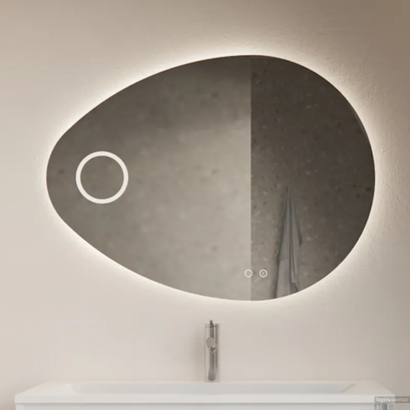 Must-Have Badkamerspiegel Gliss Atlas 100x75cm Verticaal LED Met Spiegelverwarming