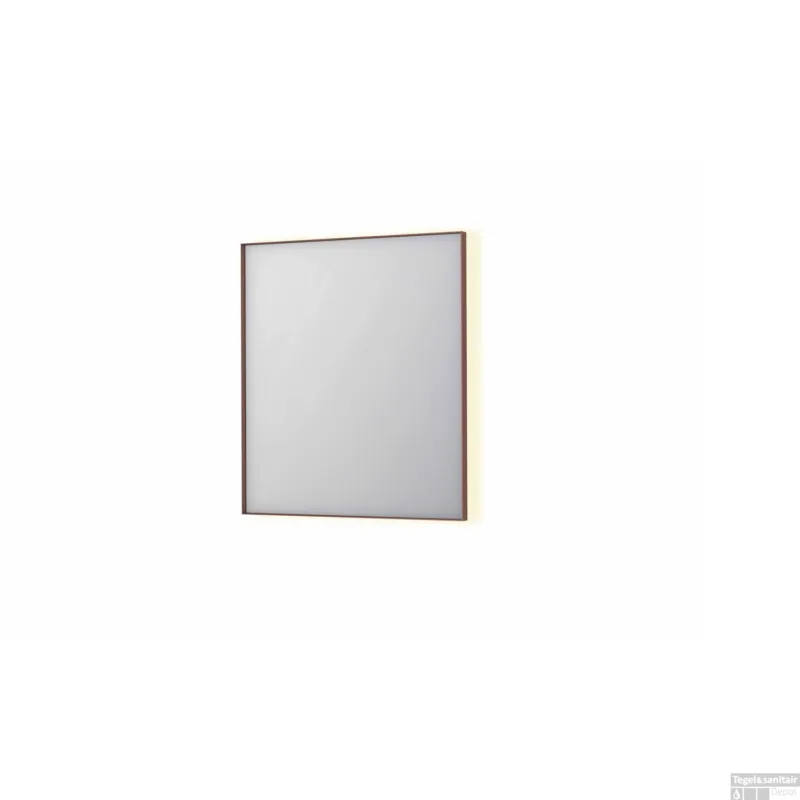 Aanbieding Spiegel INK SP32 70x4x80 cm Incl. Indirect LED-Verlichting Rondom en Spiegelverwarming Geborsteld Koper