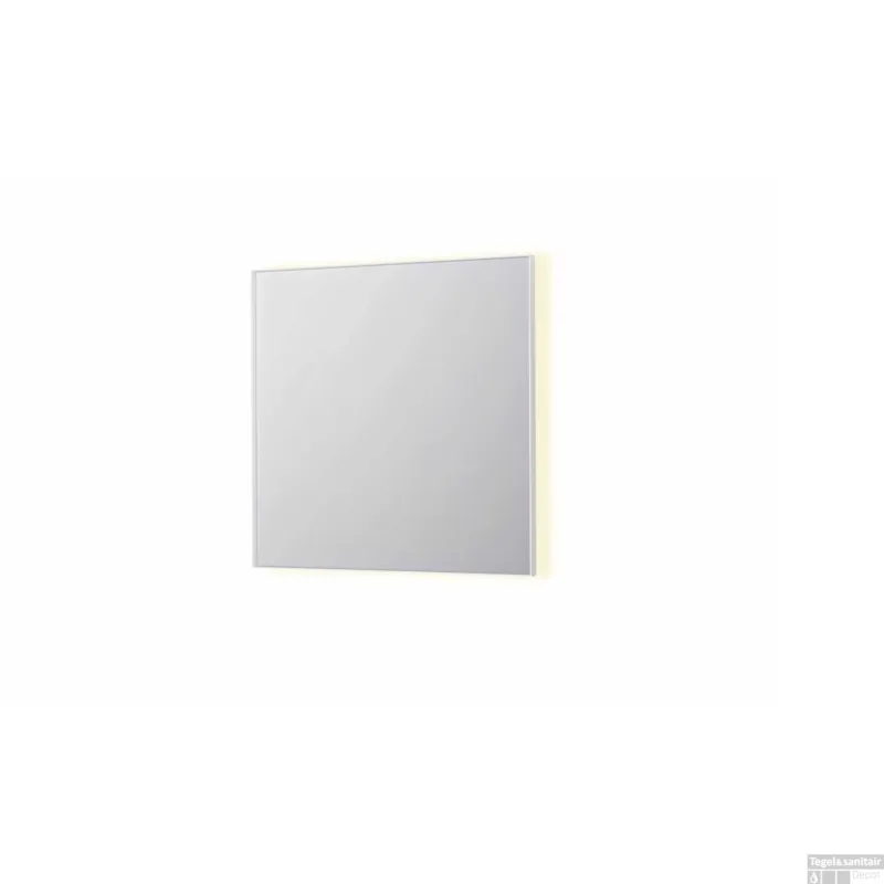 Nu Kopen Spiegel INK SP32 80x4x80 cm Incl. Indirect LED-Verlichting Rondom en Spiegelverwarming Mat Wit