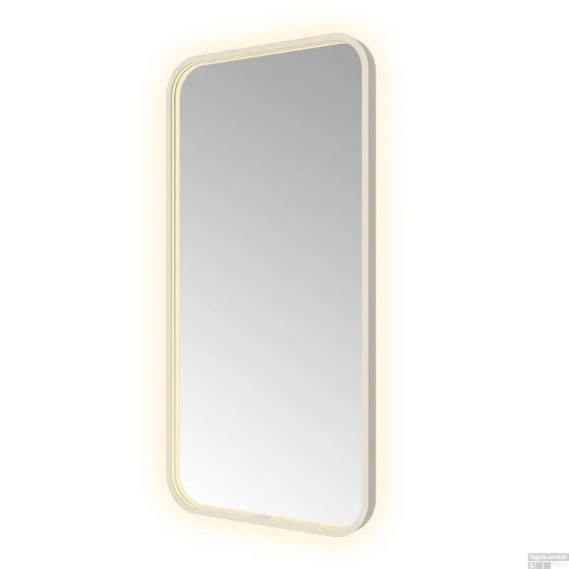Spiegel Hotbath &MORE 100x50 cm LED-Verlichting Spiegelverwarming Rechthoek RVS Seizoensaanbieding