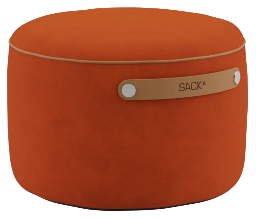 Snelle Levering Sackit Indoor poef-Orange Jaquard