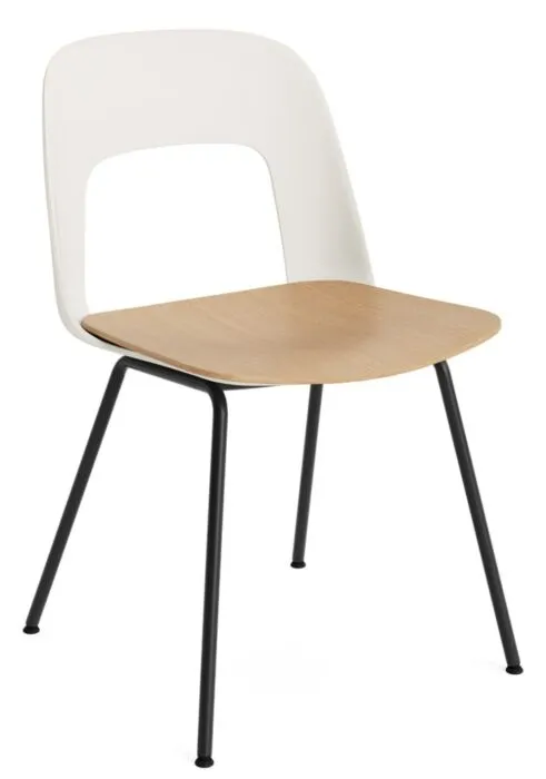 Actieprijs HAY Layout 112 stoel-Cream White - Oak