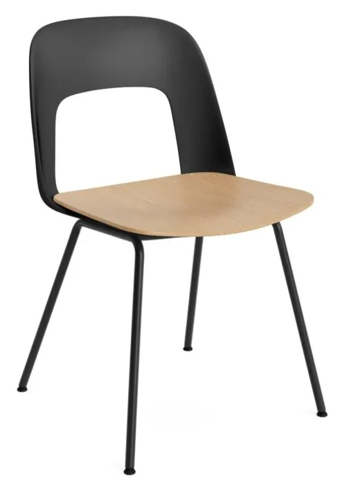 Merkproduct HAY Layout 112 stoel-Black - Oak