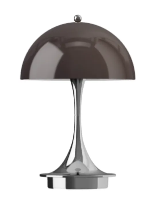 Betrouwbaar Louis Poulsen Panthella Portable 160 V3 tafellamp-Chrome Brown