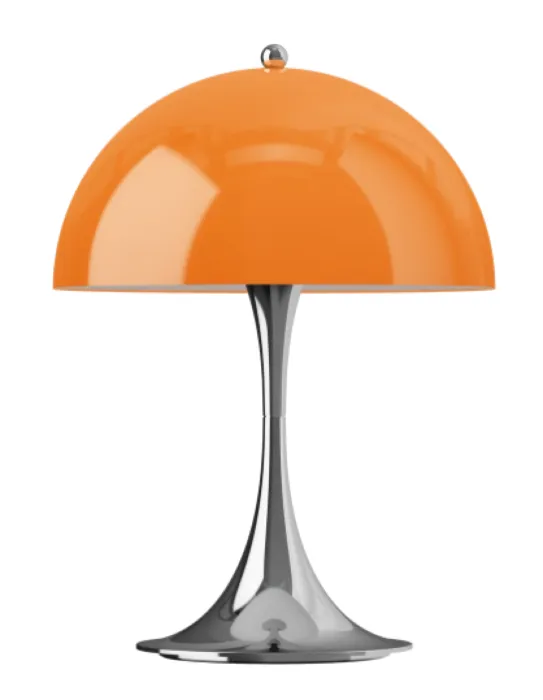 Louis Poulsen Panthella 250 Portable tafellamp-Chrome Orange Snelle Levering