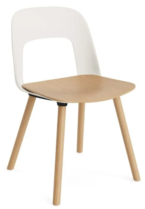 Veilige Betaling HAY Layout 122 stoel - Eiken onderstel-Cream White