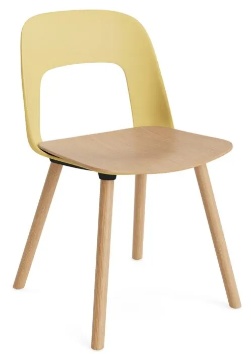 Alleen Vandaag HAY Layout 122 stoel - Eiken onderstel-Biscotti