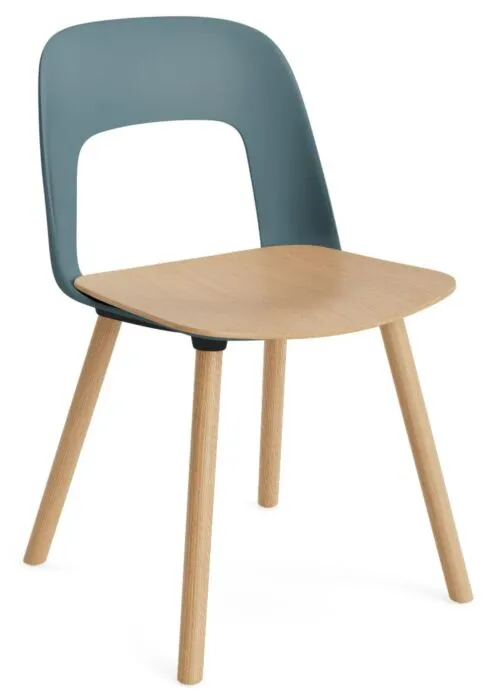 HAY Layout 122 stoel - Eiken onderstel-Ocean Beperkt Aanbod