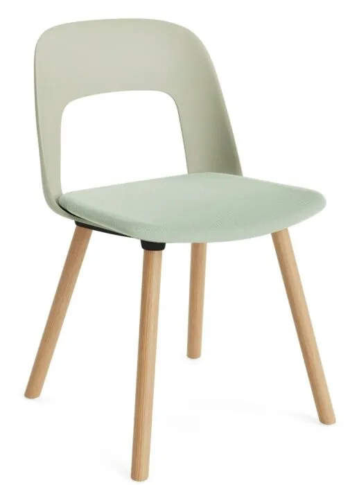 HAY Layout 123 stoel - Eiken onderstel-Pastel Green - Relate 921 Uitverkoop