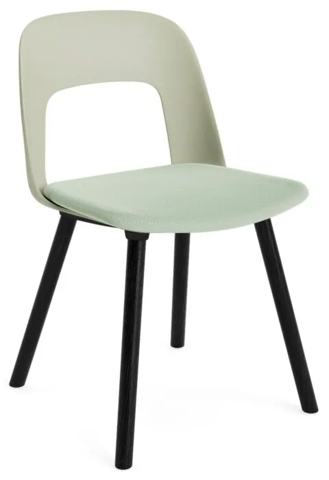 Koop Online HAY Layout 123 stoel - zwart onderstel-Pastel Green - Relate 921