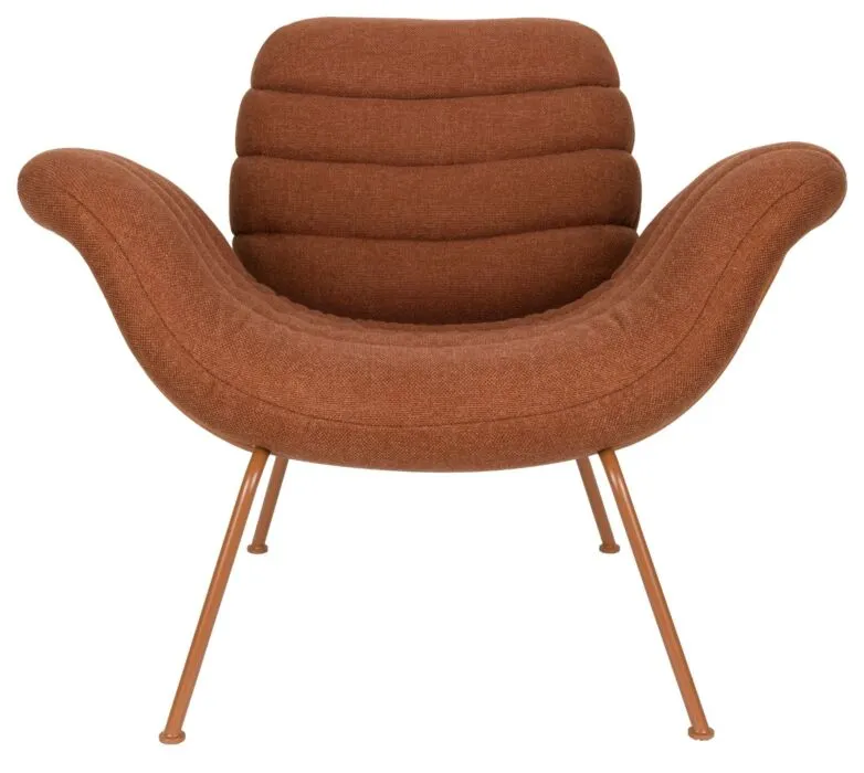 Must-Have Zuiver Verte loungestoel-Terracotta