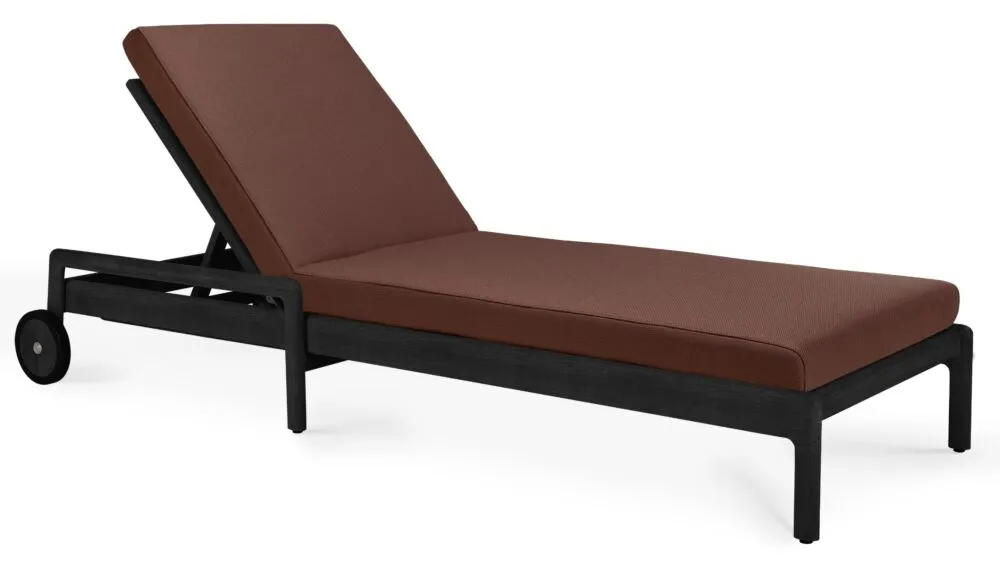 Hete Deal Ethnicraft Teak Black Jack outdoor ligbed-Burgundy