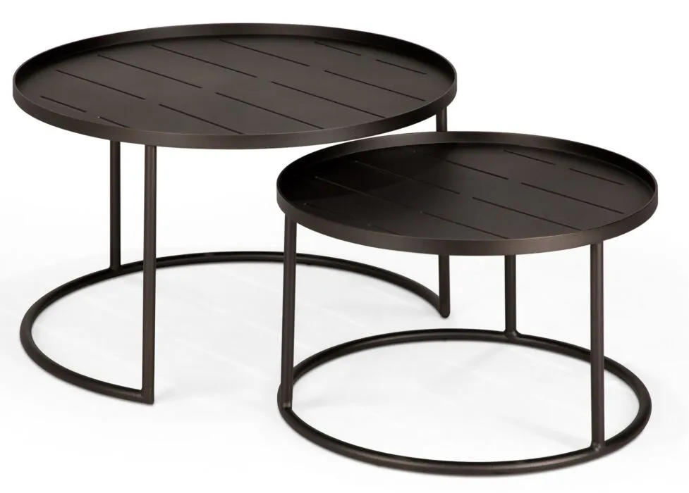 Exclusieve Aanbieding Ethnicraft dienblad koffietafel outdoor - set van 2