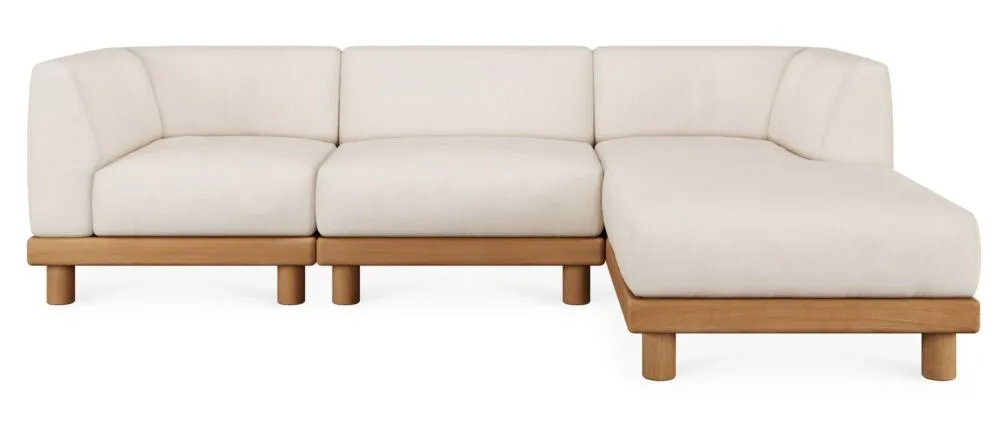 Ethnicraft Monocle outdoor hoekbank-Rechts Weekendaanbieding