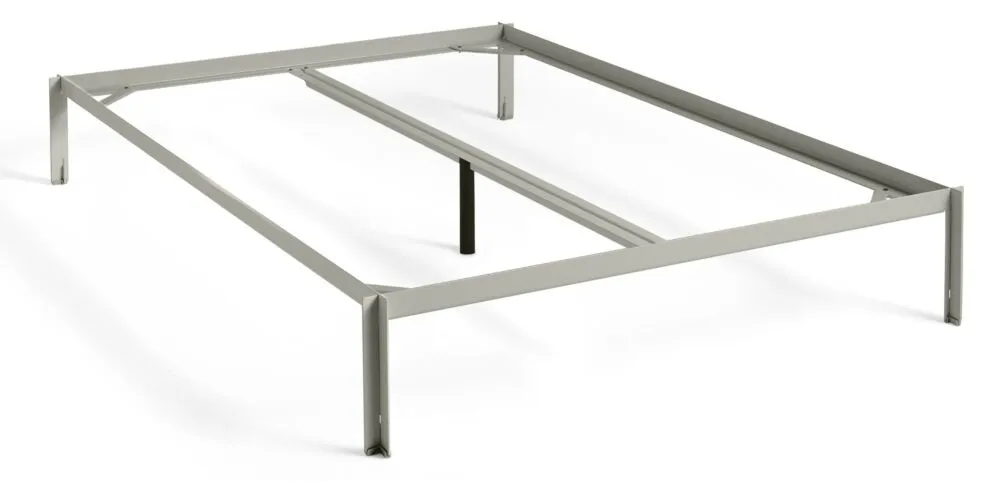 Premium HAY Connect bed-140x200 cm-Warm Grey