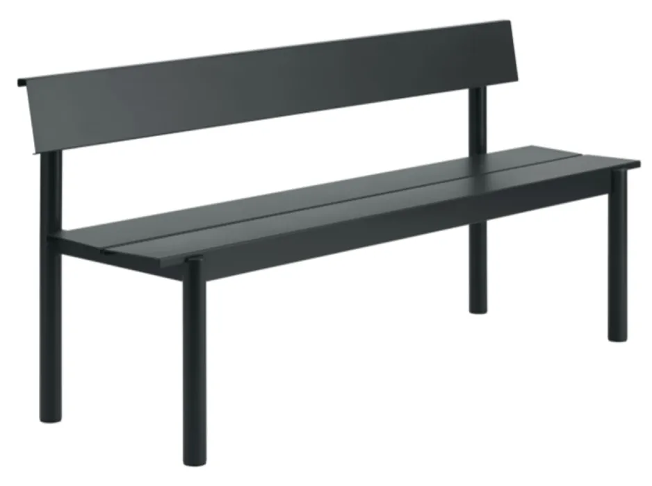 Merkproduct Muuto Linear bank 170 cm-Black