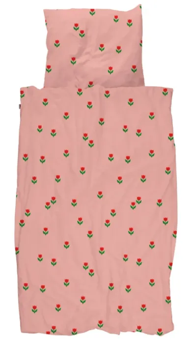 Favoriet Snurk Tulips in Bead dekbedovertrek-140x200/220 cm