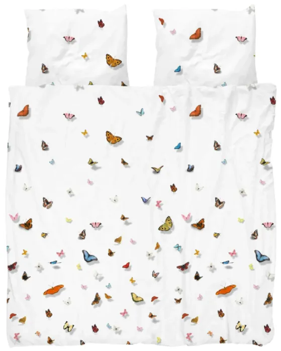 Beperkte Voorraad Snurk Butterfly Garden dekbedovertrek-200x200/220 cm