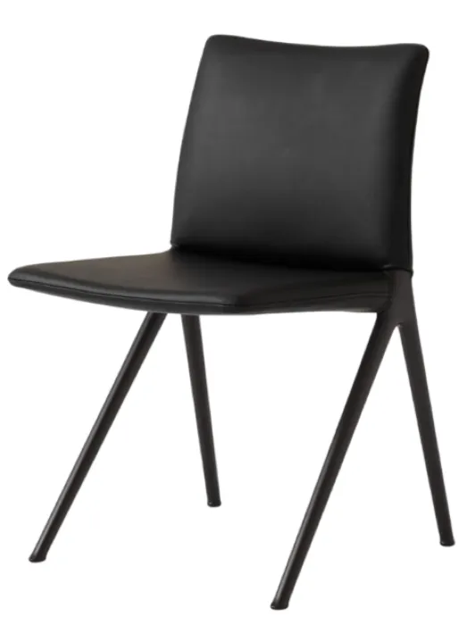 Hoge Kwaliteit &tradition Kape IF7 stoel-Noble Leather Black-Zwart