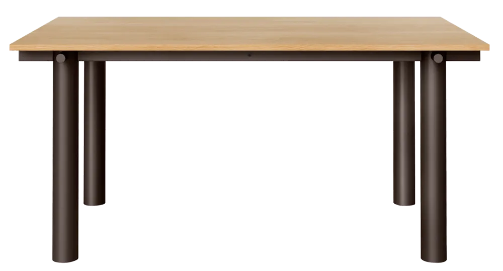 Merkproduct Ferm Living Atura eettafel-Dark Chocolate/Natural Oak Veneer-160x90 cm