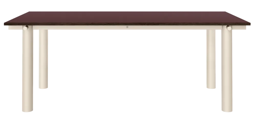 Exclusieve Aanbieding Ferm Living Atura eettafel-Light Cashmere/Burgundy-200x90 cm