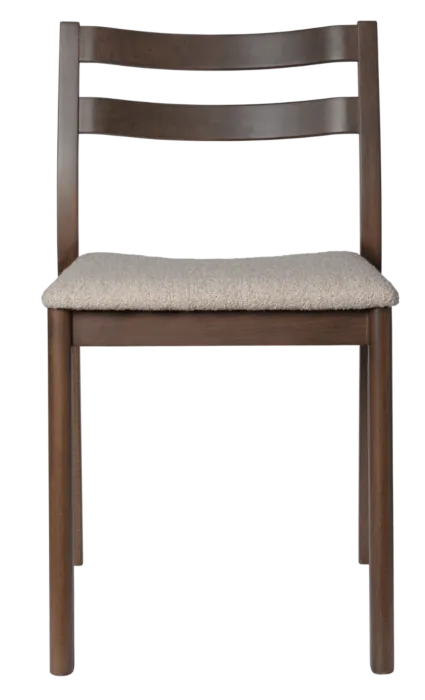 Bestel Nu Ferm Living Boda gestoffeerde eetkamerstoel-Dark Stained Beech/Natural
