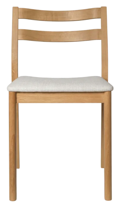 Ferm Living Boda gestoffeerde eetkamerstoel-Natural Oak/Off-white Goedkoop