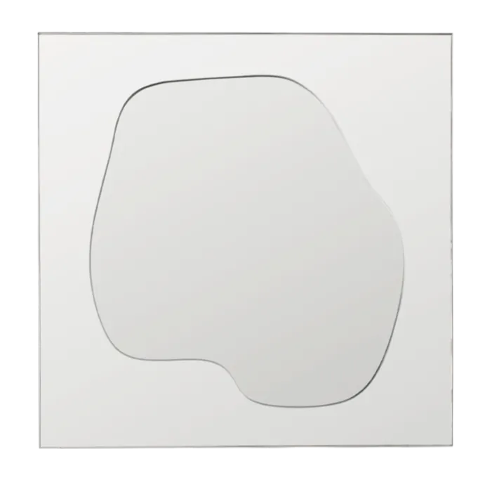 Ferm Living Folia spiegel-H45 cm-Silver Speciale Aanbieding