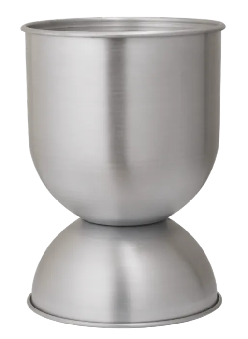 Must-Have Ferm Living Hourglass bloempot-31x42,5 cm (Øxh)-Aluminium