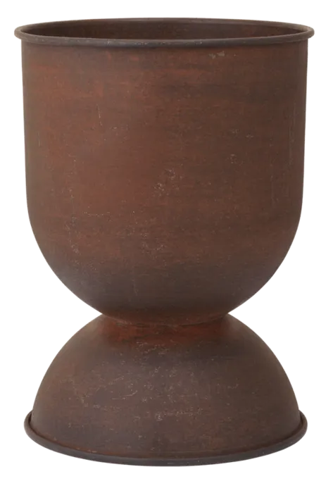 Ferm Living Hourglass bloempot-31x42,5 cm (Øxh)-Rust Laatste Versie