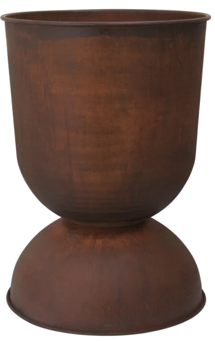 Ferm Living Hourglass bloempot-50x73 cm (Øxh)-Rust Alleen Vandaag