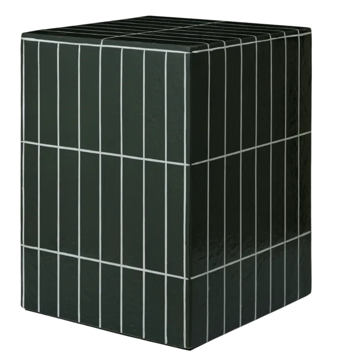 Lage Prijs Ferm Living Pillar bijzettafel-Dark green