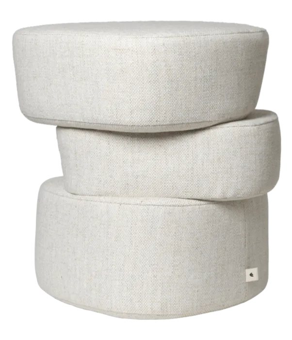 Ferm Living Plyo poef-Off-white Koopje