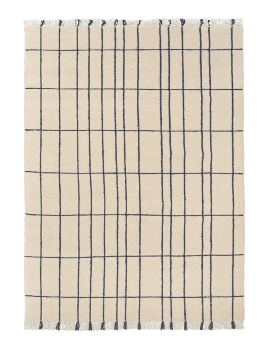 Koopje Ferm Living Sen vloerkleed-140x200 cm-Indigo
