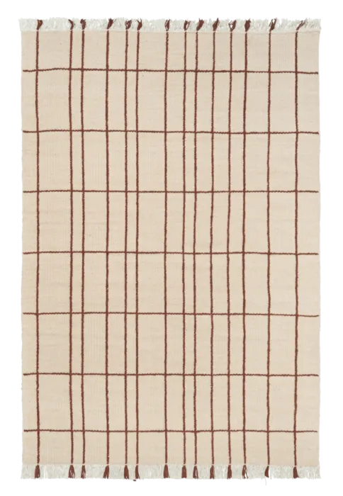 Ferm Living Sen vloerkleed-170x240 cm-Chestnut Actieprijs