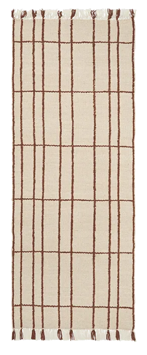 Bestseller Ferm Living Sen vloerkleed-80x200 cm-Chestnut