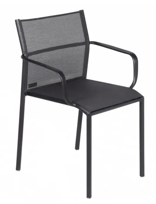 Koop Online Fermob Cadiz tuinstoel met armleuning-Stereo Anthracite