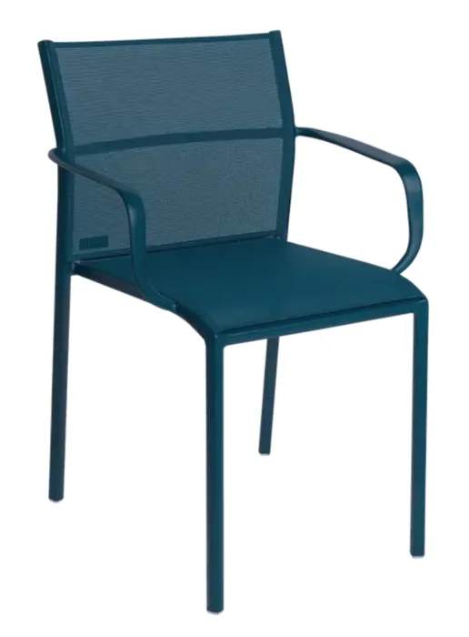 Beperkte Voorraad Fermob Cadiz tuinstoel met armleuning-Stereo Acapulco blue