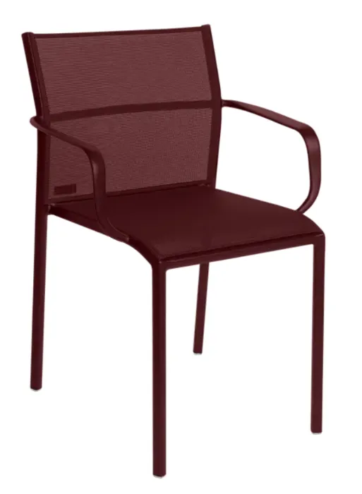 Betrouwbaar Fermob Cadiz tuinstoel met armleuning-Stereo Black Cherry
