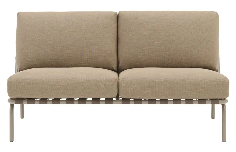 Op = Op muuto Settle 2-zits tuinbank-Taupe