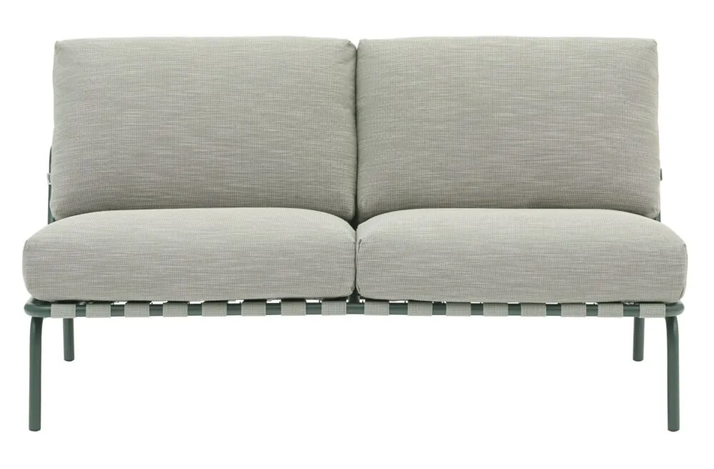 Direct Beschikbaar muuto Settle 2-zits tuinbank-Dark green