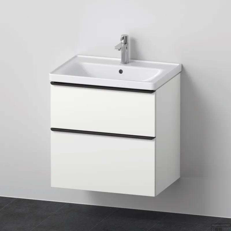 Tijdelijk Beschikbaar Badkamermeubelset Duravit D-Neo Wastafel Keramiek 65x48x62.5 cm Mat Wit